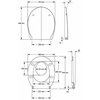 Kolo Geberit NOVA PRO FAMILY WC sedátko voľne padajúce, duroplast