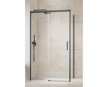 Radaway IDEA Brushed GunMetal KDJ obdĺžnikový sprchový kút 100 x 75 x 205 cm 387040-92-01R+387049-92-01L