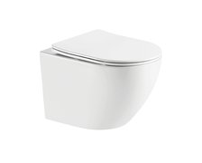 Laveo DESNA CYCLEON 2.0 WC misa závesná Rimless 48,5 x 37 x 32 cm s voľne padajúcim sedátkom  VMD_610S