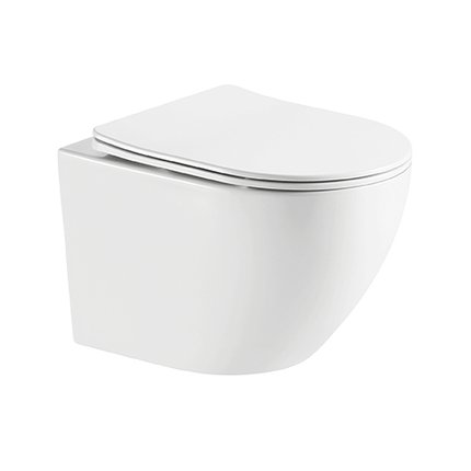 Laveo DESNA CYCLEON 2.0 WC misa závesná Rimless 48,5 x 37 x 32 cm s voľne padajúcim sedátkom  VMD_610S