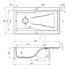 DEANTE RAPSODIA granitový drez 86 x 50 cm, alabaster ZQR_A113