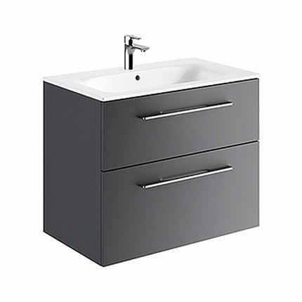 Kolo Geberit Nova Pro Premium SET skrinka s dvoma zásuvkami a umývadlom 80 cm, lávová matná