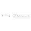 Excellent nástenné sprchové rameno 40 cm, white AREX.3140WH