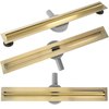 Rea NEOX SLIM PRO BRÚSENÝ ZLATÝ nerezový sprchový žľab 100 cm G6990