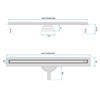 Rea NEOX SLIM PRO BRÚSENÝ ZLATÝ nerezový sprchový žľab 100 cm G6990