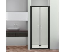 Novoterm Solid DDP 90 BL sprchové dvere dvojkrídlové 90 x 195 cm sklo číre