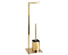 AWD stojan na WC kefu a toaletný papier zlatý AWD02071978