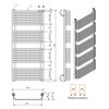 LUXRAD OPTIMUS kúpeľňový radiátor 124,4 x 65 cm OPM12426509003