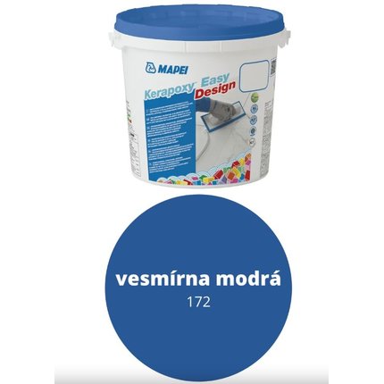 MAPEI KERAPOXY Easy Design EPOXIDOVÁ ŠKÁROVACIA HMOTA 3 kg 172 vesmírna modrá