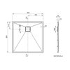 Deante SQUARE sprchový kút 90 x 90 x 200 cm sklo číre KQB_D099P