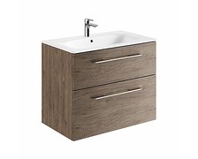 Kolo Geberit Nova Pro Premium SET skrinka s dvoma zásuvkami a umývadlom 80 cm, tmavý orech
