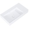 Elita Level ľavé nástenná umývadlo Solid Surface 80,5x45,5 cm White Matt RE041461175290