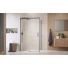 Radaway IDEA Brushed GunMetal KDJ obdĺžnikový sprchový kút 100 x 90 x 205 cm 387040-92-01R+387050-92-01L
