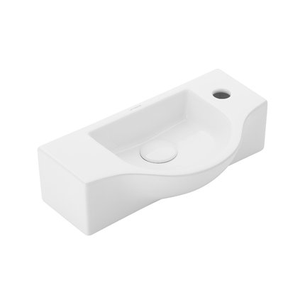 Uptrend – Umývadlo na stenu Ana 45 × 25 cm biele lesklé pravé TR4523B