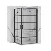 Rea MOLIER DOUBLE BLACK sprchový kút 100 x 100 x 190 cm, profil čierny K6963-2x