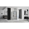 Rea MOLIER DOUBLE BLACK sprchový kút 100 x 100 x 190 cm, profil čierny K6963-2x