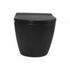 Rea CARLO MINI BLACK MATT WC misa závesná RimFree 48,5 x 35,5 cm so sedátkom voľne-padajúcim C8489