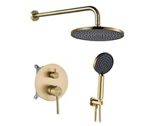 Rea FOSTER podomietková sprchová súprava + Box, brúsená zlatá REA-P6441