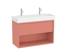 Roca TURA Unik Compacto kúpeľňová skrinka s umývadlom s 2 otvormi pre batériu 100 x 43 cm A852038560