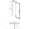 Cersanit CREA sprchové dvere 90 x 200 cm, profil chróm S159-005