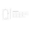 Excellent CORIDO LED zrkadlo v hliníkovom ráme 100 x 50 cm, zlaté DOEX.CO100.050.GL
