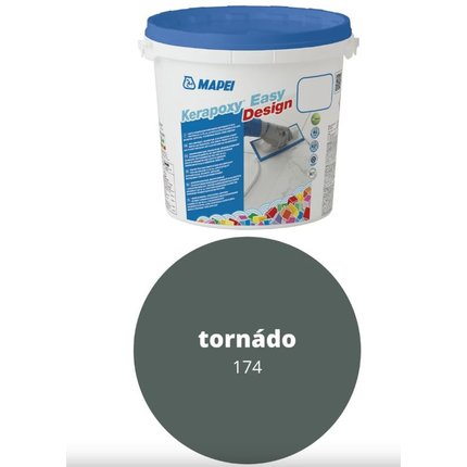 MAPEI KERAPOXY Easy Design EPOXIDOVÁ ŠKÁROVACIA HMOTA 3 kg 174 tornádo