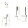 Laveo TORES sprchová vodovodná batéria + sprchový set BVT_041D
