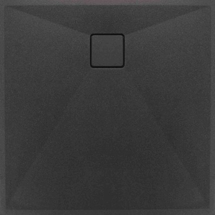 Deante CORREO granitová štvorcová sprchová vanička 90 x 3,5 cm antracyt titanium KQR_T41B