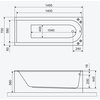 Excellent Aurum SLIM – Obdĺžniková akrylátová vaňa do kúpeľne 150 × 70 cm (WAEX.AUR15WHS)