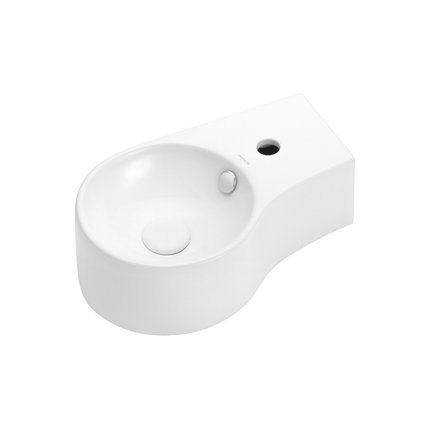 Uptrend – Umývadlo na stenu Aster P 48,5 × 38,5 cm biele lesklé pravé TR4506A