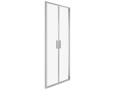 Novoterm Solid DDP 110 CHR sprchové dvere dvojkrídlové 90 x 195 cm sklo číre