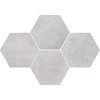 Ceramika Color STARK Hexagon white rektifikovaná mozaika 28,3 x 40,8 cm