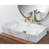 Rea DENIS SHINNY MARMO keramické umývadlo na dosku 61,5 x 35 cm U5896