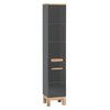 Comad Bali Grafit 800 FSC vysoká skrinka 187 x 35 cm grafit/dub