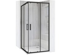Rea CITY BLACK sprchový kút 80 x 80 x 190 cm, profil čierny matný K6448
