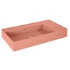 Elita Level ľavé nástenná umývadlo Solid Surface 80,5x45,5 cm Terra Pink Matt RE041461176600