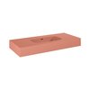 Elita DIMPLE nástenné mramorové umývadlo 100,8 x 46 cm Terra Pink Matt RE041000026600