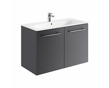 Kolo Geberit Nova Pro Premium SET dvojdverová skrinka s umývadlom 100 cm, lávová matná