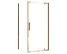 Rea RAPID SWING GOLD sprchový kút 100 x 90 x 195 cm sklo číre K5619-K5624