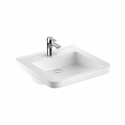 Kolo Geberit NOVA PRO bez bariér keramické umývadlo nástenné 65 x 55 cm, bez prepadu