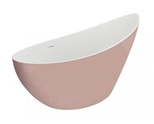 Polimat ZOE voľne stojaca akrylátova vaňa, rúžová 180 x 80 cm 00410