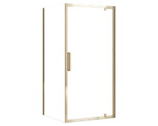 Rea RAPID SWING GOLD sprchový kút 100 x 100 x 195 cm sklo číre K5619-K5625