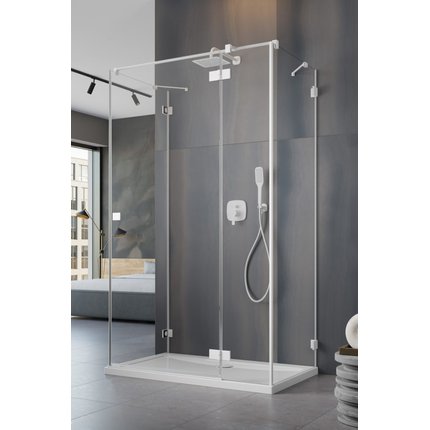 Radaway ESSENZA PRO White KDJ + S obdĺžnikový sprchový kút 110 x 100 cm 10097311-04-01L+10098100-01-01+10098100-01-01