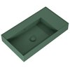 Elita Level ľavé nástenná umývadlo Solid Surface 80,5x45,5 cm Forest Green Matt RE041461177010