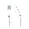 Kuchinox ORCA sprchový set, chróm NKR_00AD