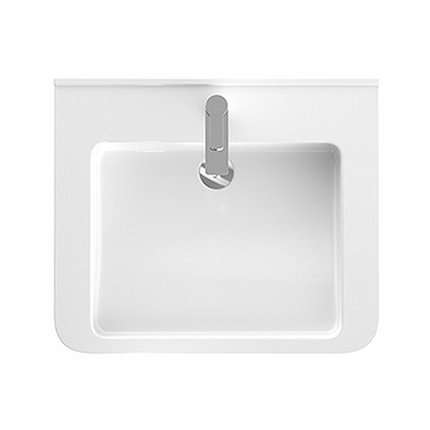 Kolo Geberit NOVA PRO bez bariér keramické umývadlo nástenné 65 x 55 cm, bez otvoru pre batériu