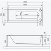 Excellent Aurum SLIM – Obdĺžniková akrylátová vaňa do kúpeľne 160 × 70 cm (WAEX.AUR16WHS)