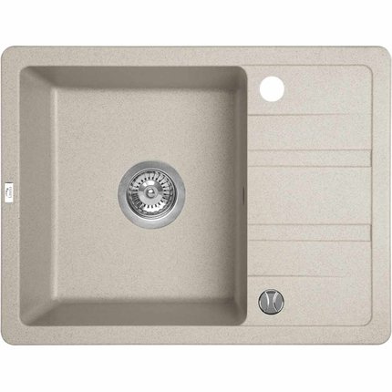 Laveo STELLA granitový drez 58 x 44 cm, bež SBY_413T