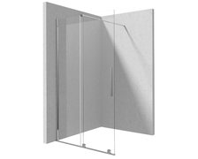 Deante PRIZMA sprchová zástena Walk-in - posuvná 140 x 195 cm, sklo číre KTJ_034R