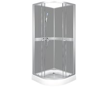 Kerra Classic GREY sprchový kút s vaničkou a sprchovou bateriou 80 x 80 x 210 cm